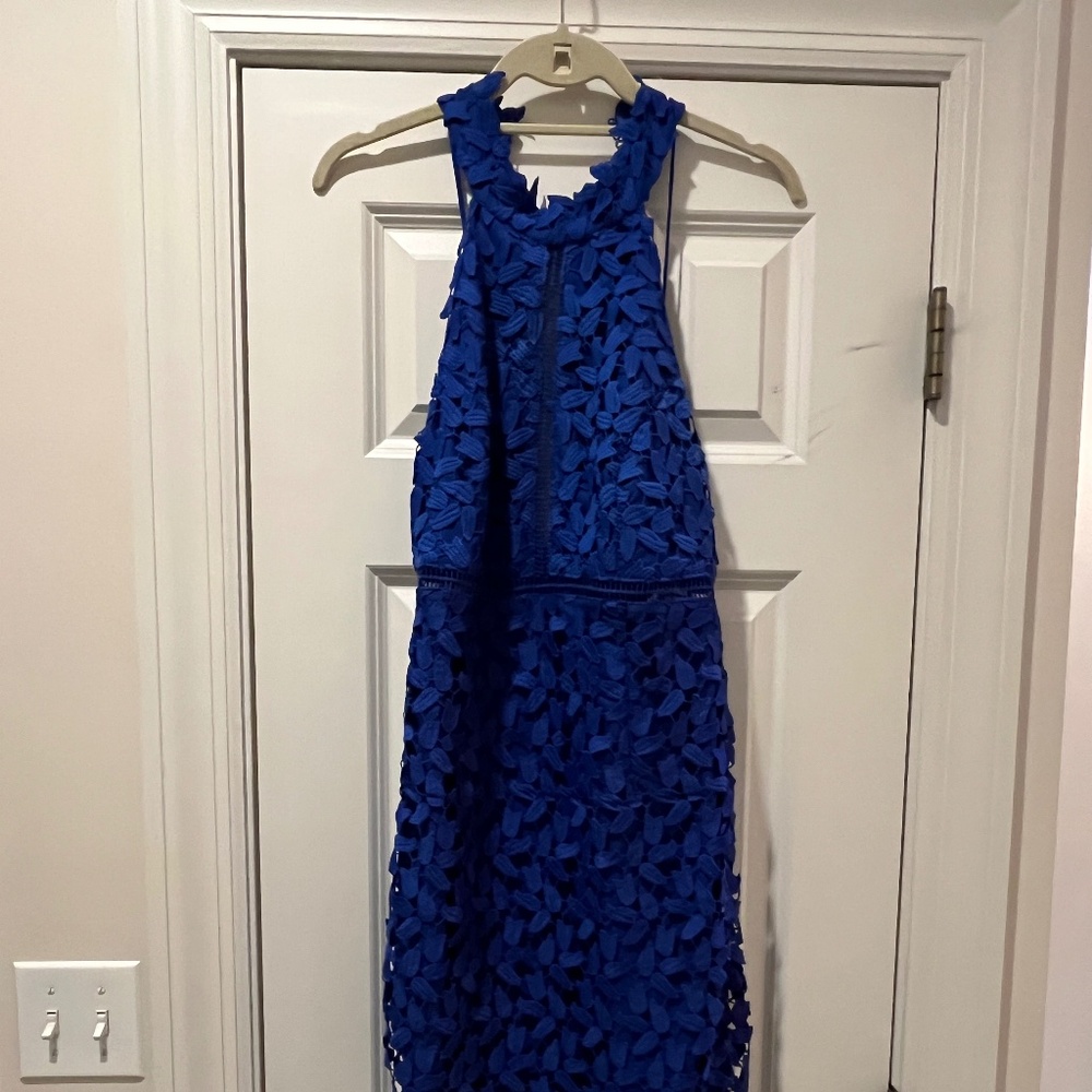 NWT Bardot Cobalt Backless Dress